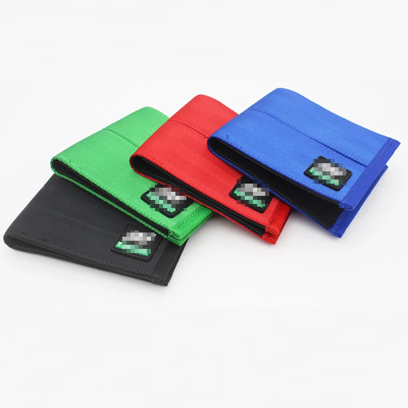 JDM Racing TAK Drift Seat Belt nylon Bilfold men's wallet car leather short Purse key Case |