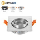 2 шт. 5 Вт Точечный светильник с вырезами 65 мм Регулируемый Круглый Встраиваемый светодиодный потолочный светильник GU10 MR16 держатель лампы вращение на 360 градусов