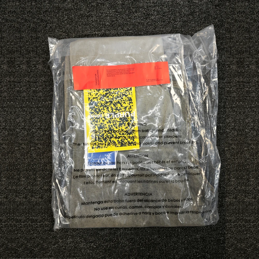 Purple Brand Low Rise Skinny Men Jean Indigo Repair Bleach Gradient Purple Jeans