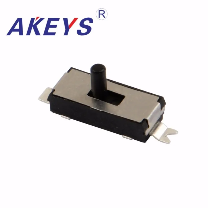 

10 шт. MST-12D08 G3.5 мини-скользящий переключатель 1P2T SPDT SMD SMT 2 pin 2 положения круглая ручка мини-тумблеры