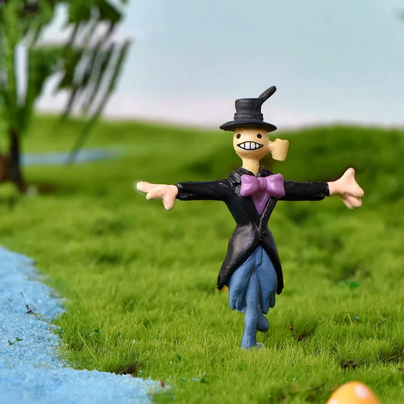 

Cartoon Scarecrow Micro Landscape Ornament DIY Gardening and Landscape Accessories Anime Figures Toys Collection Model Toys