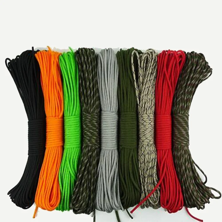 

YoouPara 250 Colors Paracord 550 Rope Type III 7 Stand 100FT 50FT Paracord Cord Rope Survival kit Wholesale