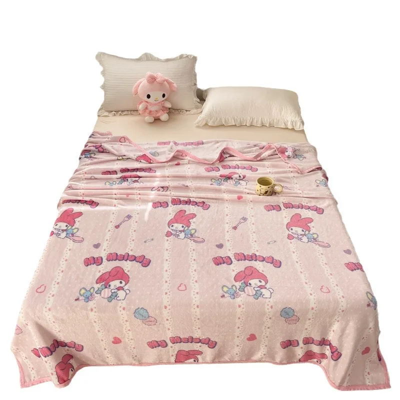 Miniso Kuromi Cinnamoroll мультяшное одеяло молочный бархат двустороннее детское милое для