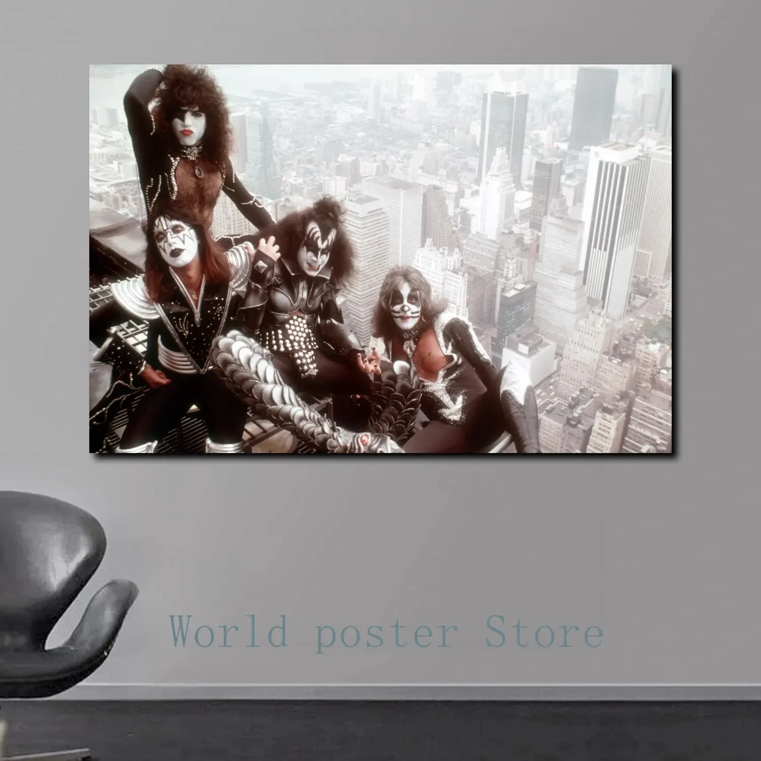 

Печать на холсте скандинавский поцелуй абстрактный