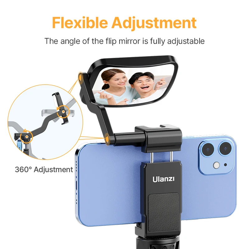

Ulanzi ST-30 Smartphone Periscope Flip Mirror Screen Vlog Selfie Bracket Phone Holder Universal for Samsung XiaoMi iPhone 13 12