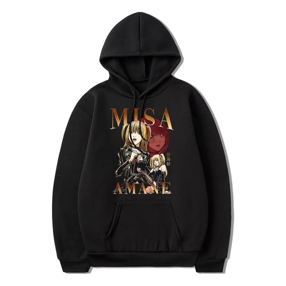 

Аниме Death Note Misa Amane отправить подруге классический комикс зимний принт с длинным рукавом Свободный Повседневный телефон большой размер прос...