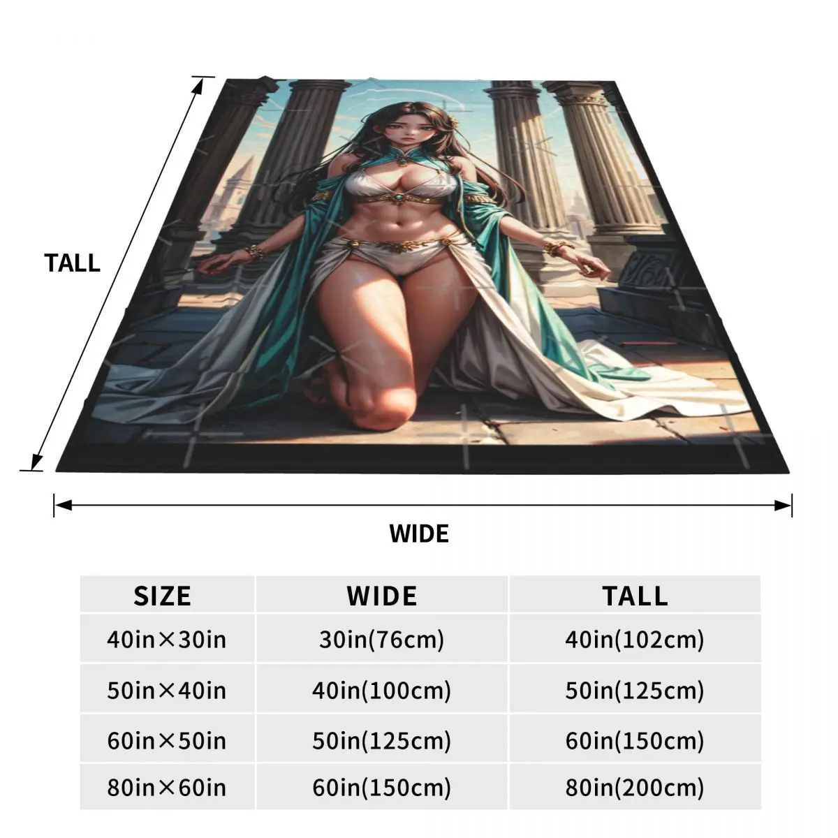 Одеяло в стиле аниме PinUp Girl Syun Kamakado 020 (покрашение дворцо) Покрывало на кровать Kawaii