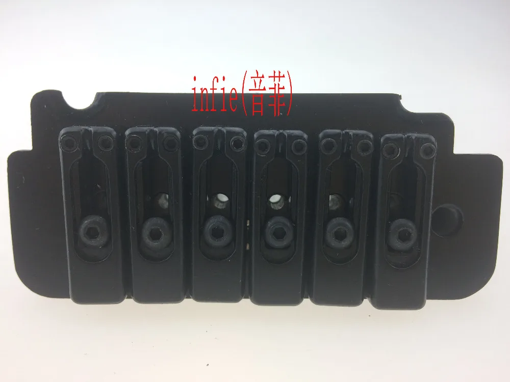

Free shipping 6 String Saddle Tremolo Bridge for Electric Guitar Heavy Thickened Base black