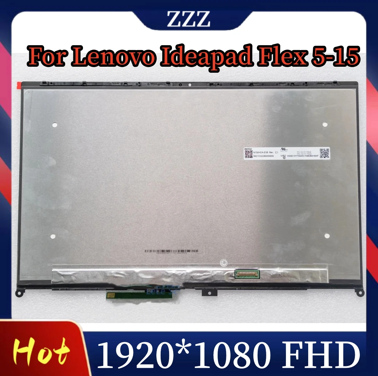 Для Lenovo Ideapad Flex 5-15IIL05 5-15ALC05 5-15ITL05 5-15iil ЖК сенсорный экран в сборе 5D10S39644 5D10S39643