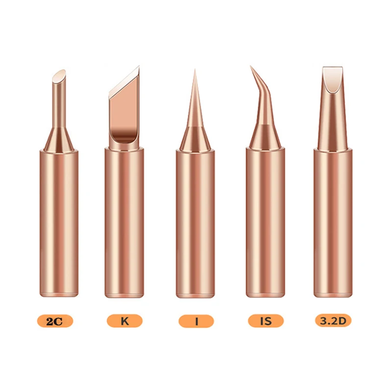 best soldering iron for electronics 5/10Pcs Electric Soldering Iron Head Tool Copper Welding Head 900M-T-K Pure Copper Soldering Iron Welding Equipment Welding Tool electric soldering iron