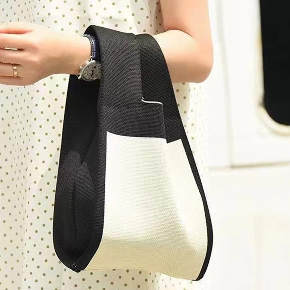 Сумка на запястье с узелком ручной работы женская сумка-тоут для покупок