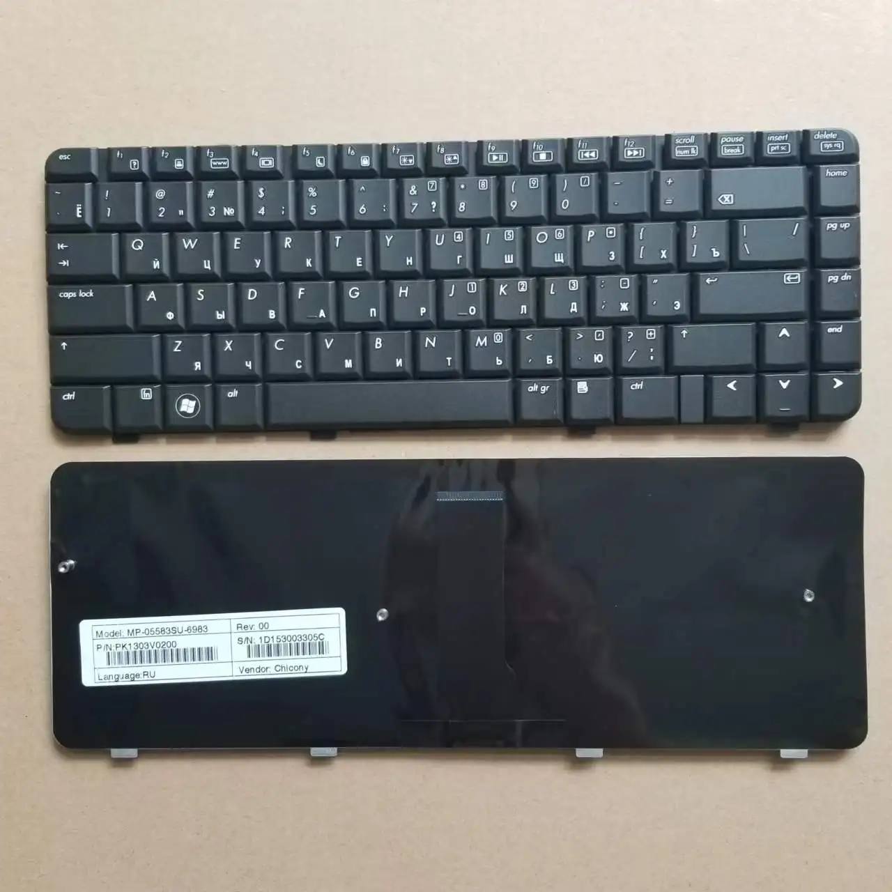 Новинка для HP Compaq CQ40 CQ41 CQ45 CQ40-324 CQ40-324LA RU русская клавиатура черная без подсветки