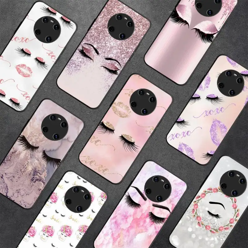 

Eyelash Printed Phone Case For Huawei Y5 Y62019 Y52018 Y92019 funda case for 9prime2019