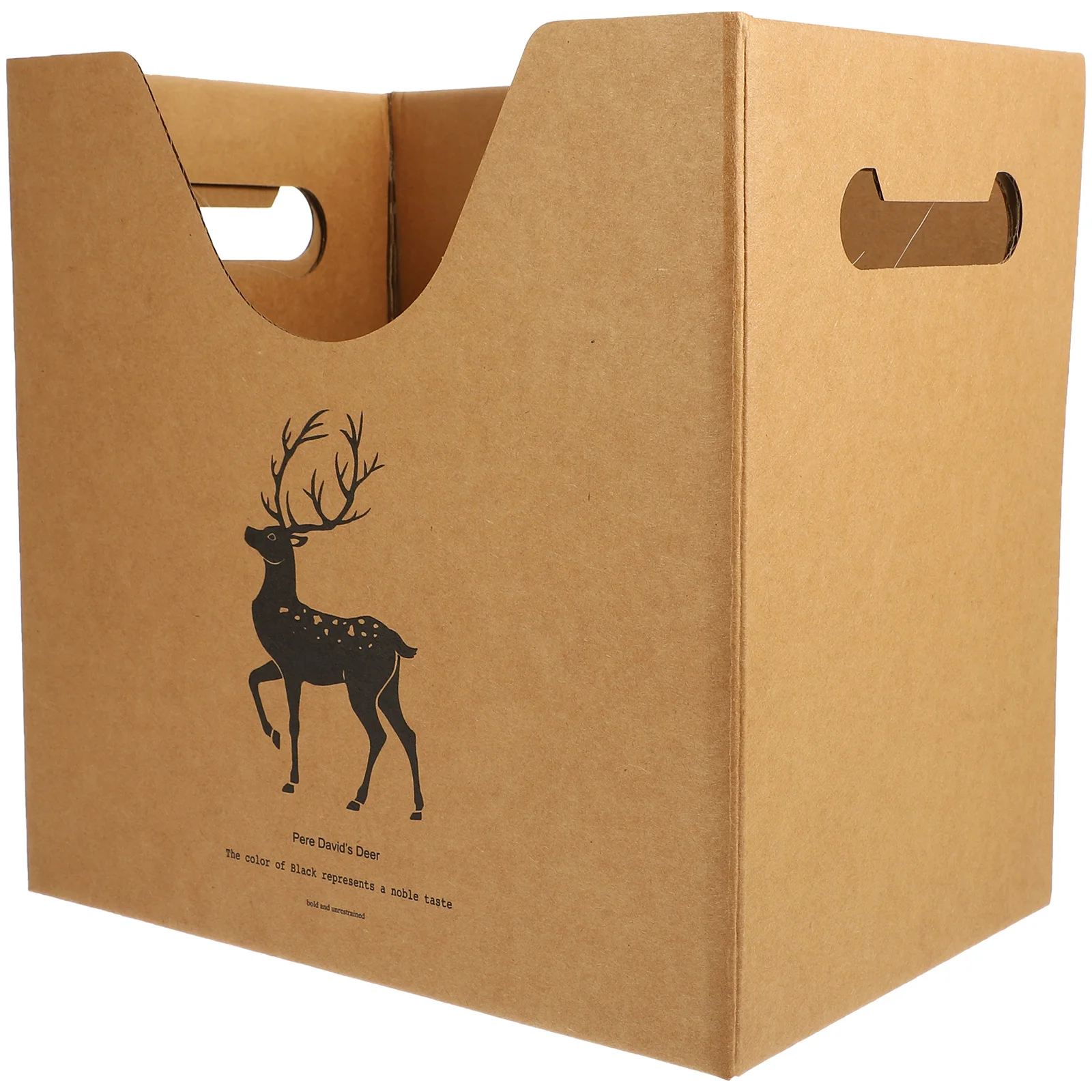 

Filing Box Book Organizer Portable Storage Container Kraft Paper Sundry Desktop Makeup Holder Office