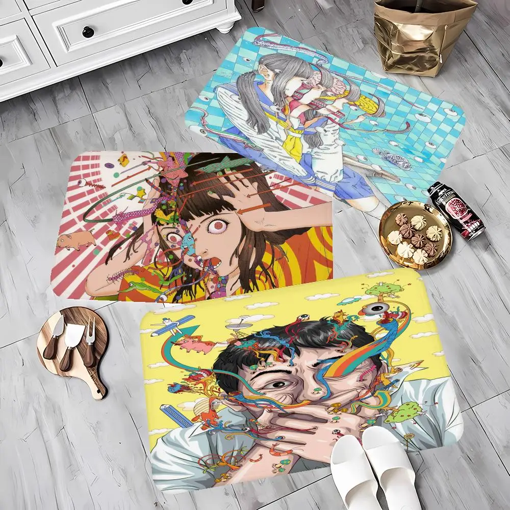 

Shintaro Kago, ужасные Мультяшные напольные коврики, коврик для ванной, домашний коврик в скандинавском стиле, коврики для ванной и туалета, домашний коврик для спальни