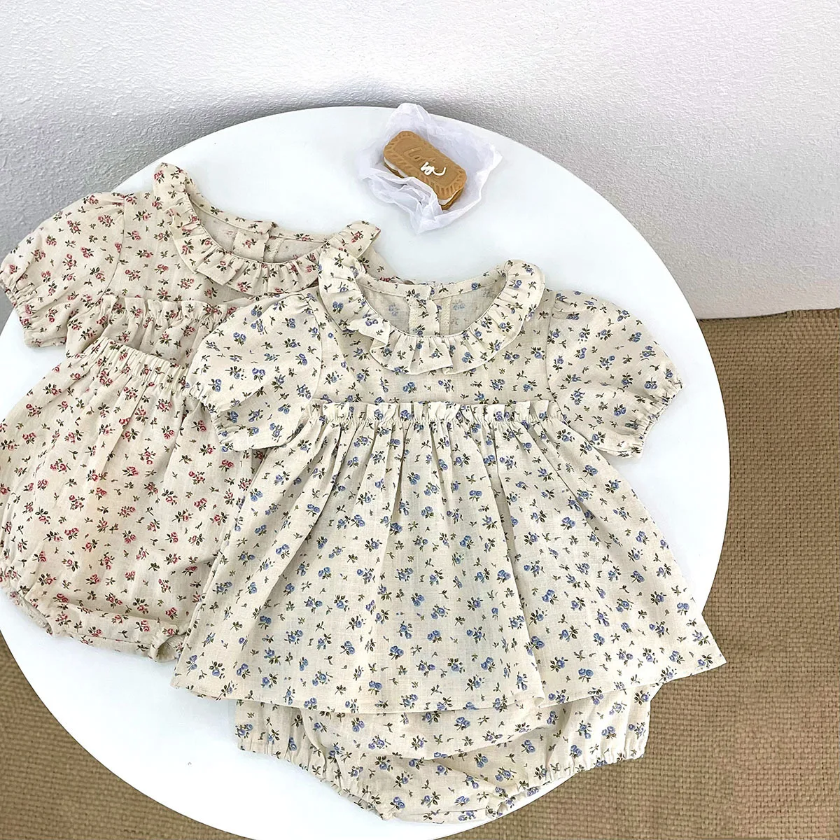 

Newborn Infant Baby Girls Floral Shirt Shorts Sets