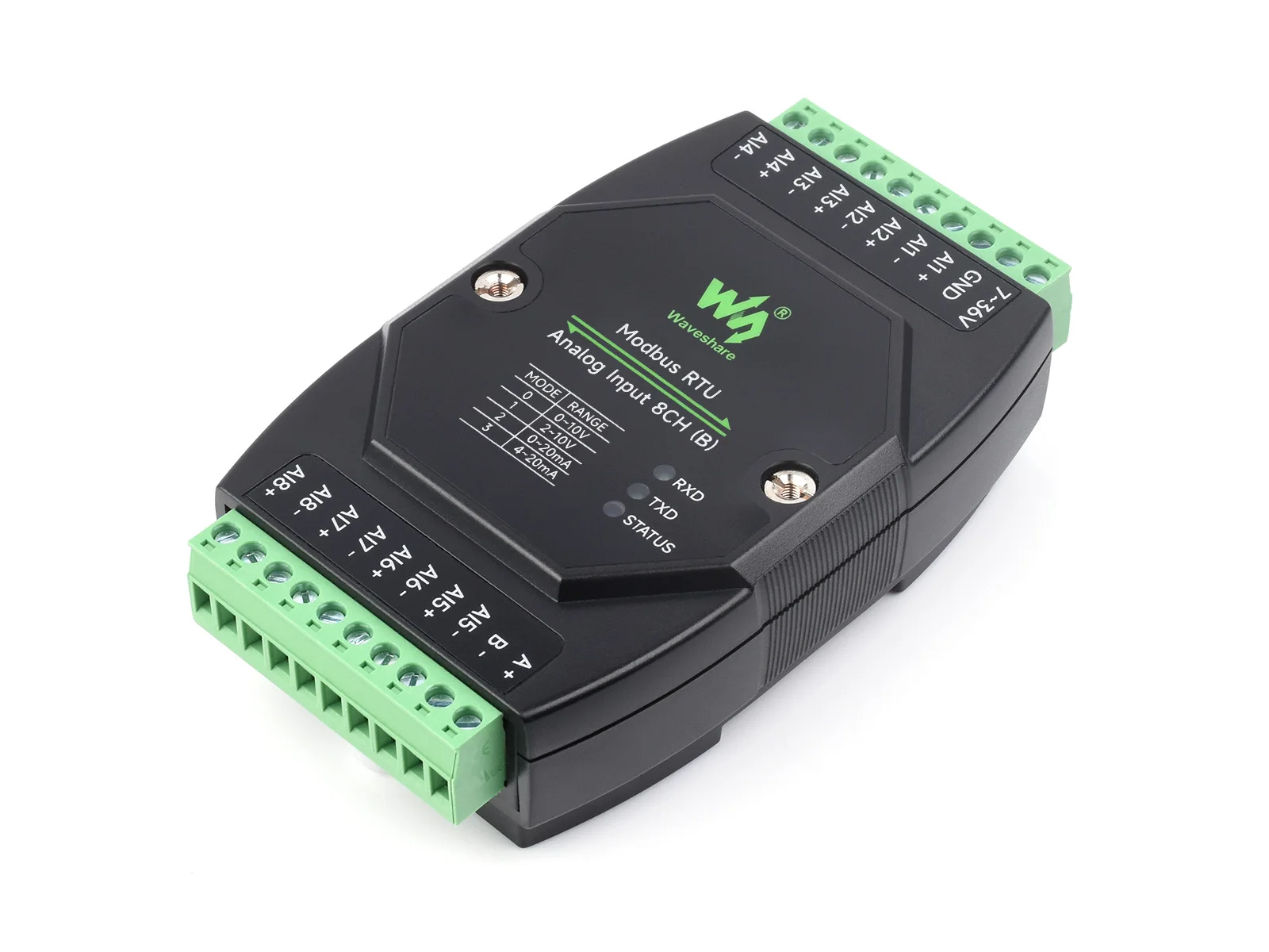 Аналоговый вход Modbus RTU 8CH (B) промышленный 8-канальный аналоговый модуль сбора