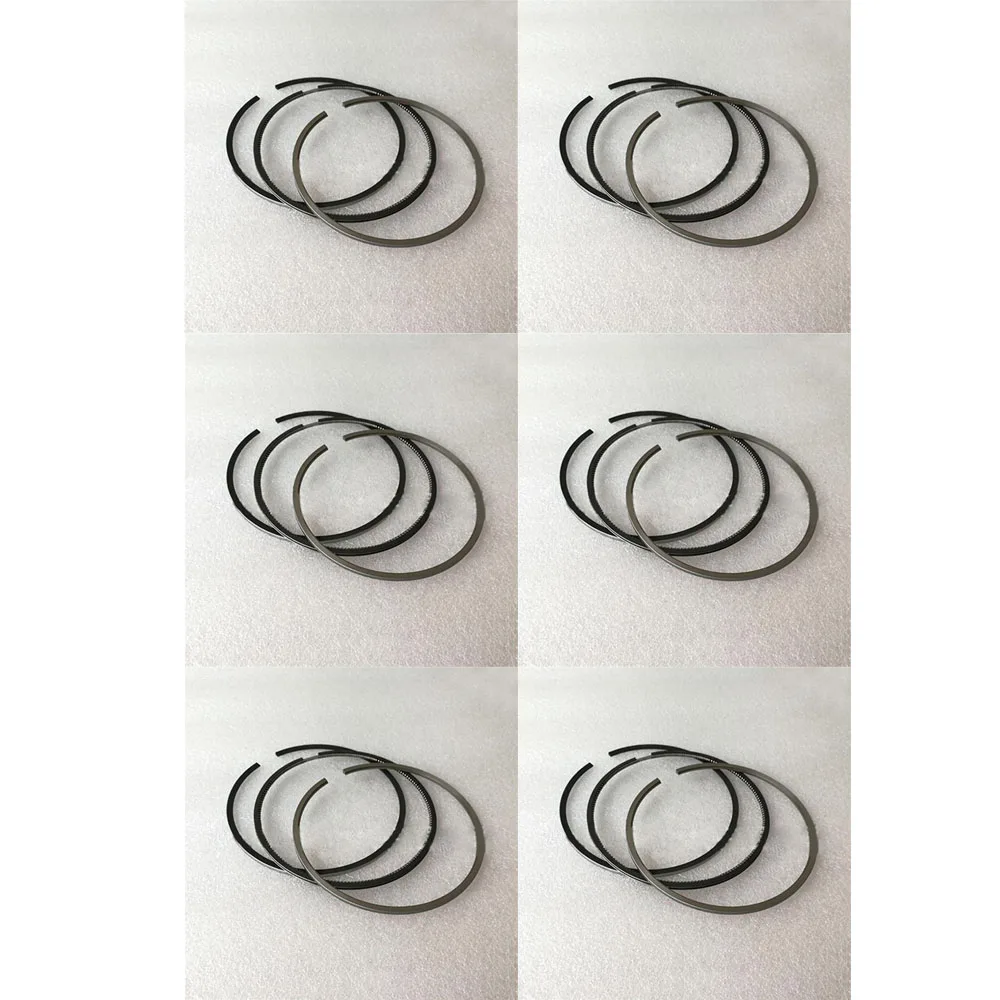 

6 × комплект поршневых колец для Cummins L10 M11 ISM11 LTA10 3893752 3803977 3077354 3102367 3161808