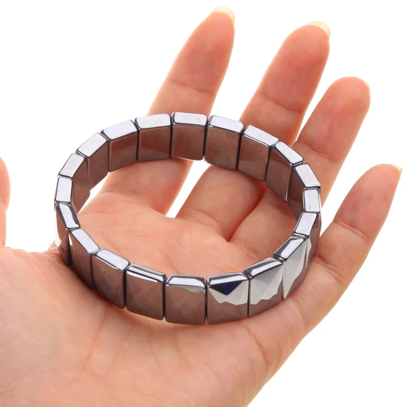 Браслет с терагерцовым камнем для женщин и мужчин браслет исцеляющей энергией