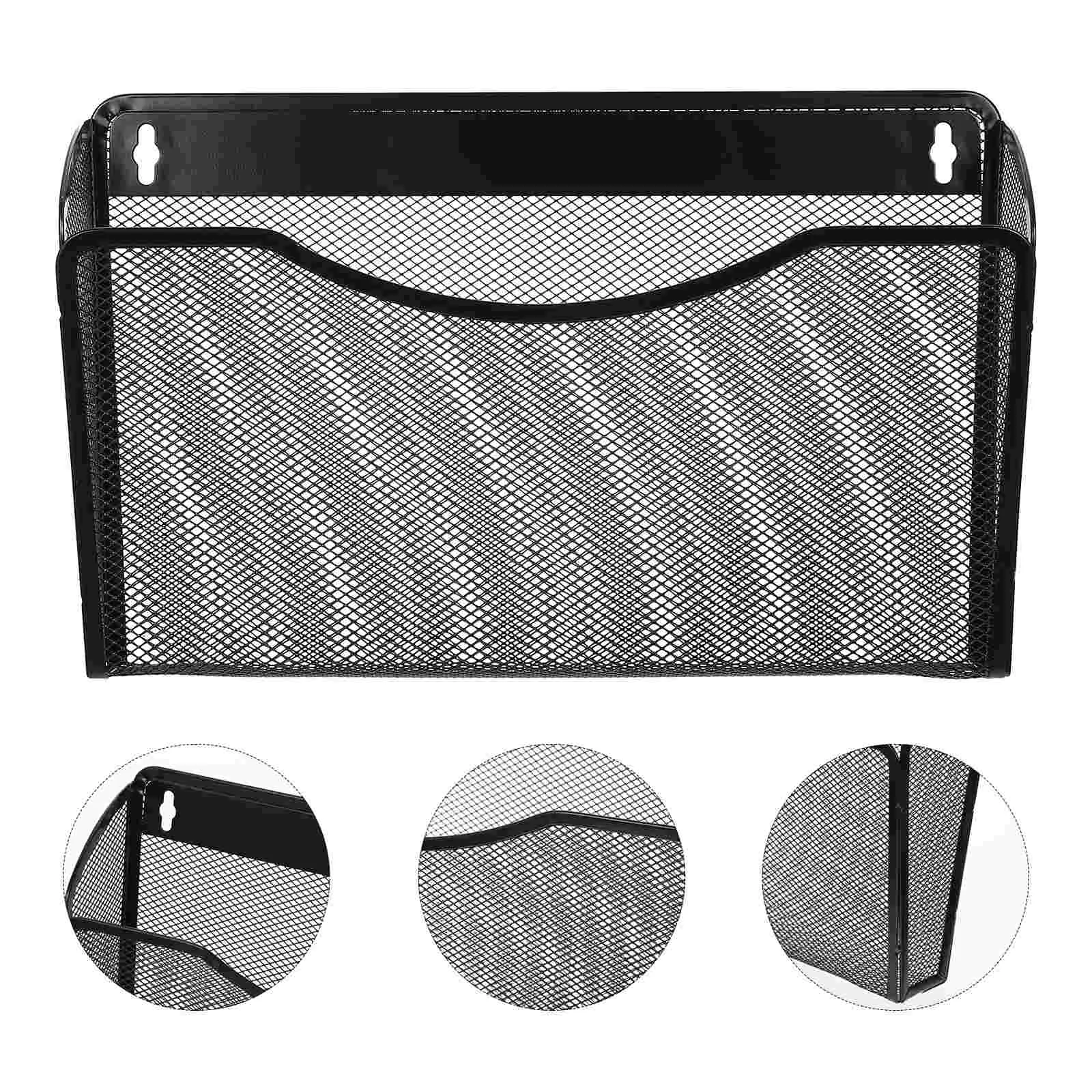 

Documents Holder Wall Mounted File Organizer Paperwork Holder Wall Hanging Basket for Home School Office