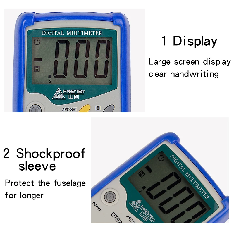 Профессиональный цифровой мультиметр ESR тестер емкость AC DC Вольтметр Амперметр