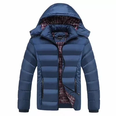 

Mens Cotton Thick Warm Parkas Hoodies Male Outwear Thermal Windbreaker Jackets Clothing 6XL Winter Men Jacket Casual