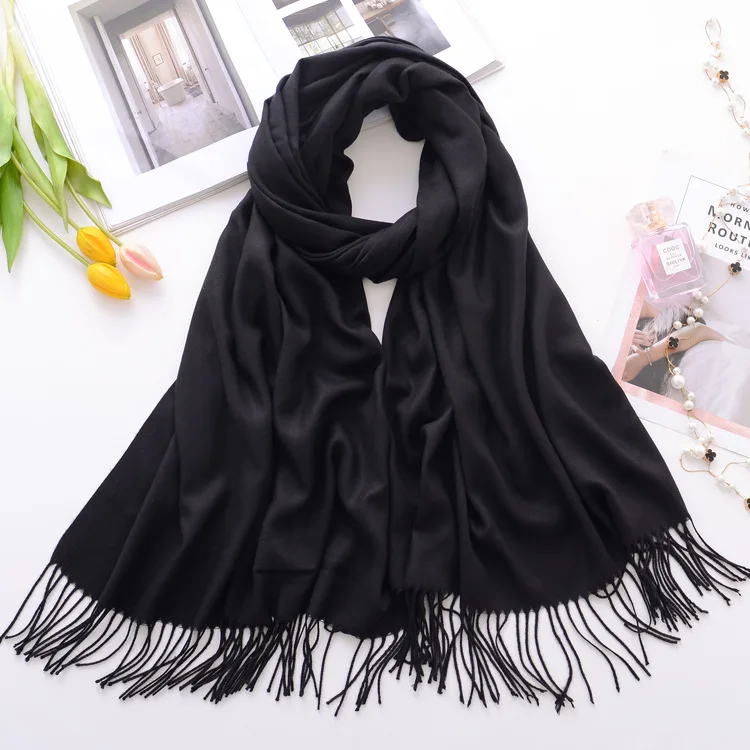 

Women Foulard Square Head Hijab Scarf Ladies chiffon Shawl wrap muffler pareo Black