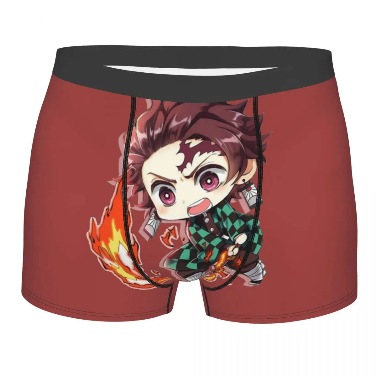 

Трусы-боксеры Kimetsu no Yaiba мужские, модное нижнее белье для мужчин, боксеры с демоном, рассекающим животных, нижнее белье
