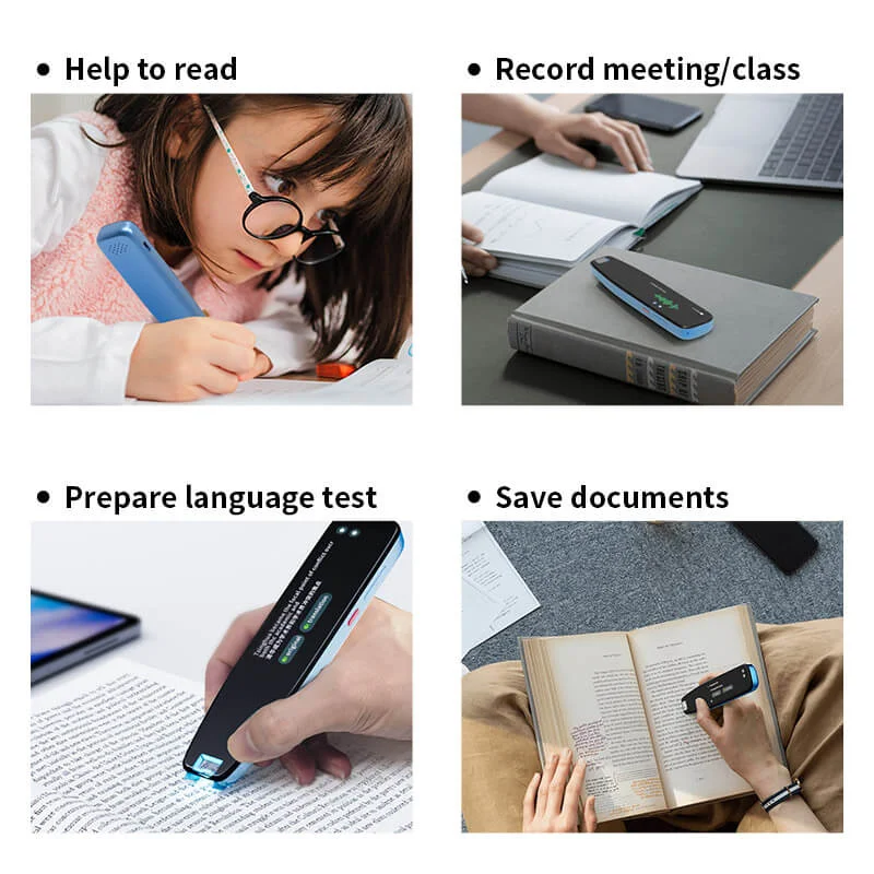 Scan Reader Pen 3 PRO Translatorand Reading Pen for Dyslexia Autism Smart Voice Scan Translator Pen 112 languages translation images - 6