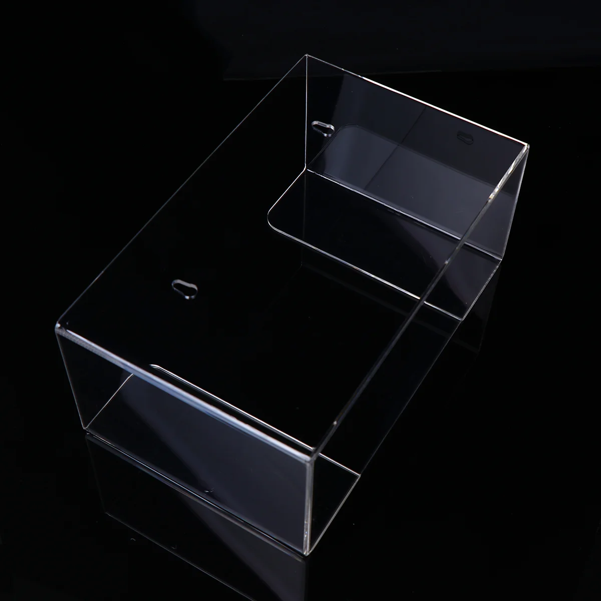 

1PC Wall Mounted Stand Rack Transparent Case for Toilet Home Public
