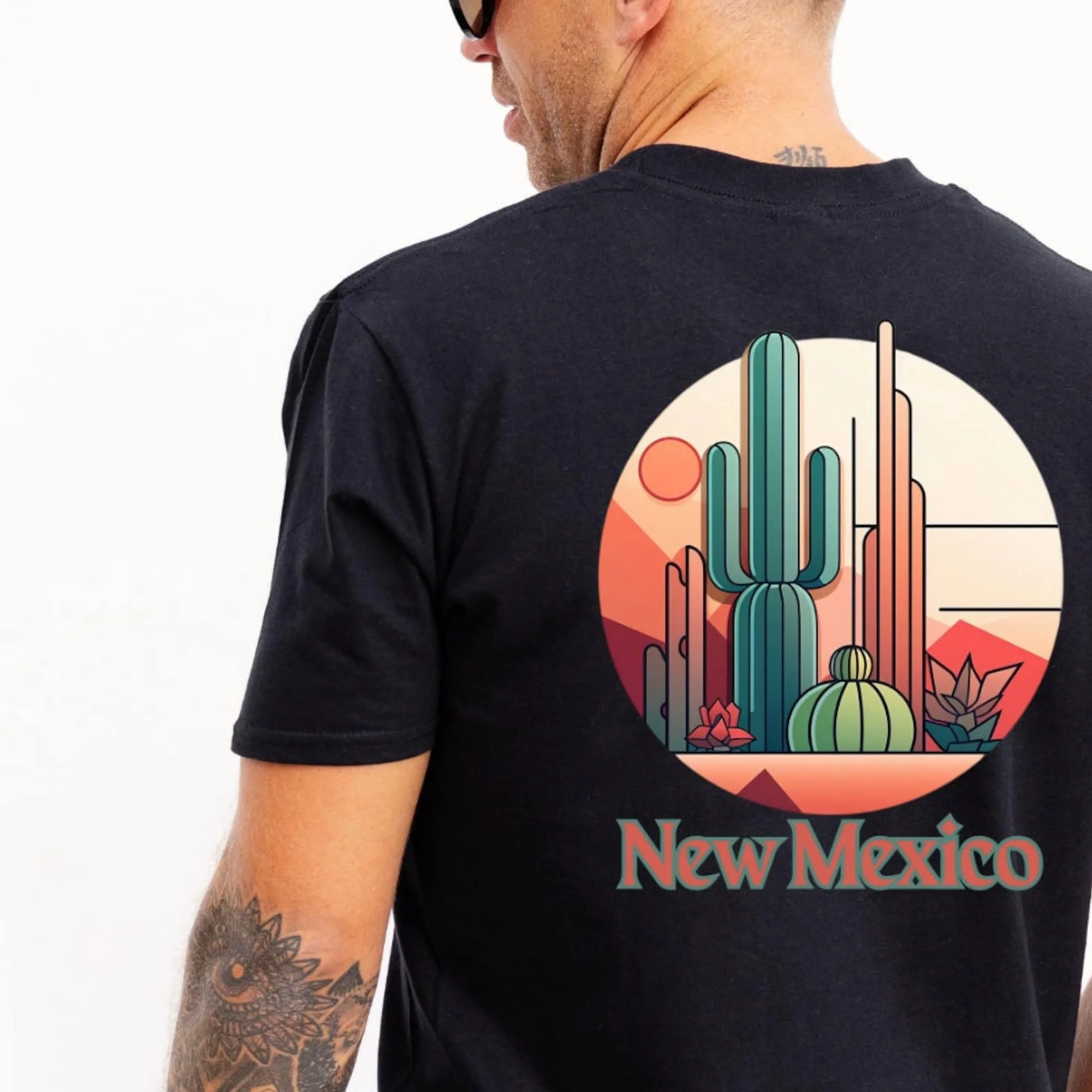 Новая Мексиканская пустынная Футболка С КАКТУСОМ сувенирная дорожка одежда для