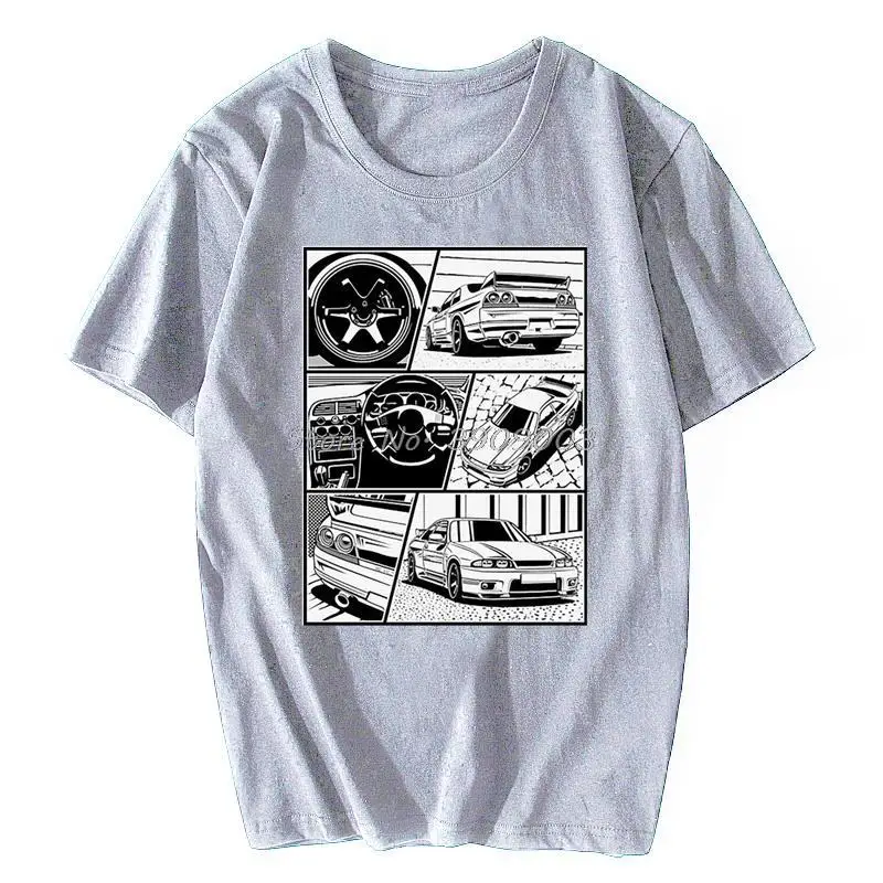 Skyline R33 Gtr Car Japan Jdm Racing Футболка Мужская/Женская хлопковая летняя футболка с