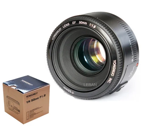 Фото Заводская цена YONGNUO YN 50mm. Объектив Yongnuo YN50 Yn50mm F1.8 с большой апертурой и автофокусом для камер Canon. №1