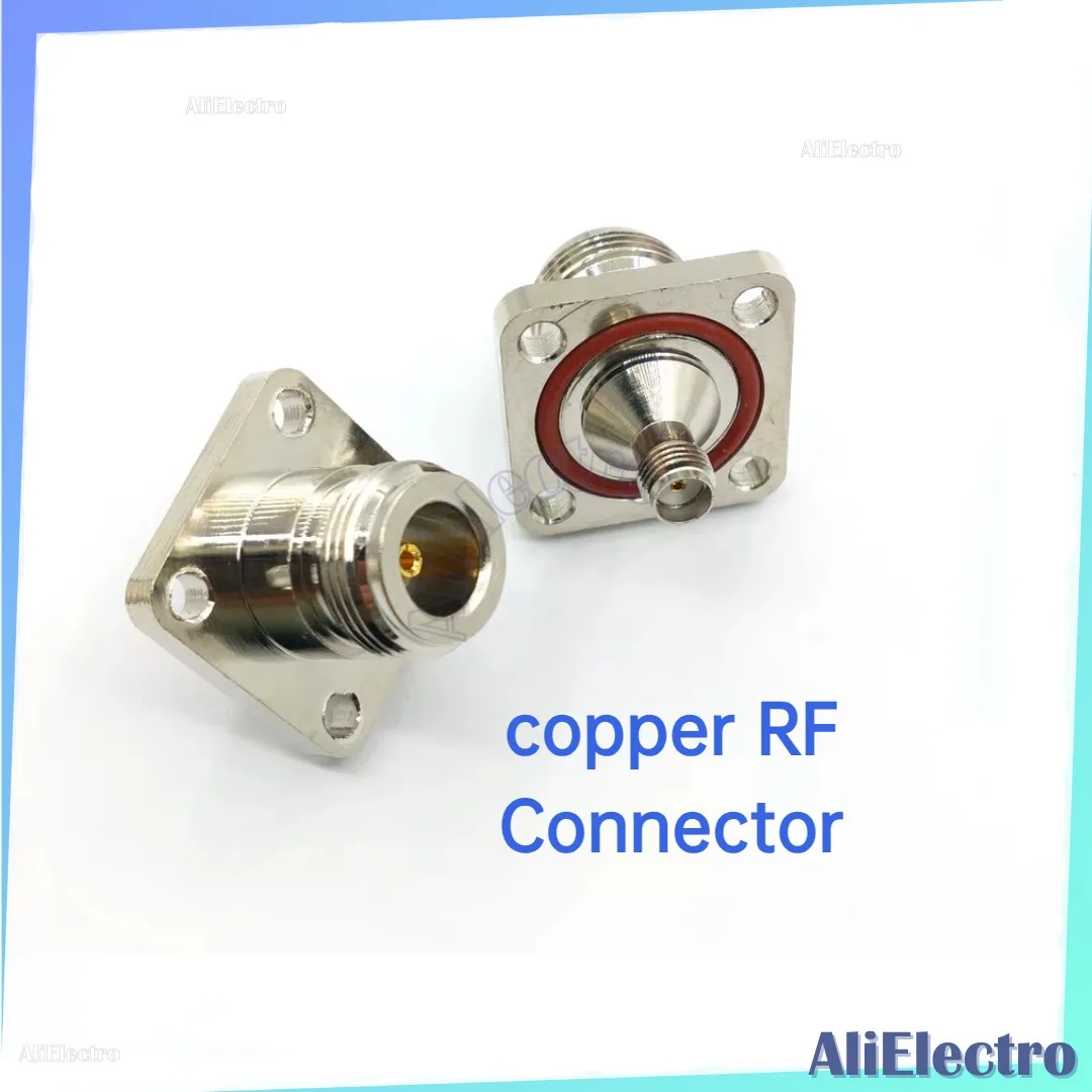20 шт. медный радиочастотный соединитель типа N Мама в гнездо SMA фланцевая
