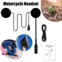 motorcycle headset handsfree stereo with microphone bluetooth compatible 5 0 motorbike helmet intercom for riding