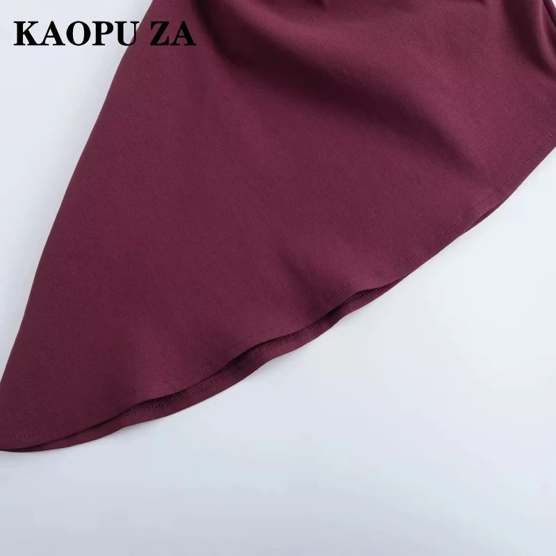 Женский асимметричный топ с боковой молнией и оборками