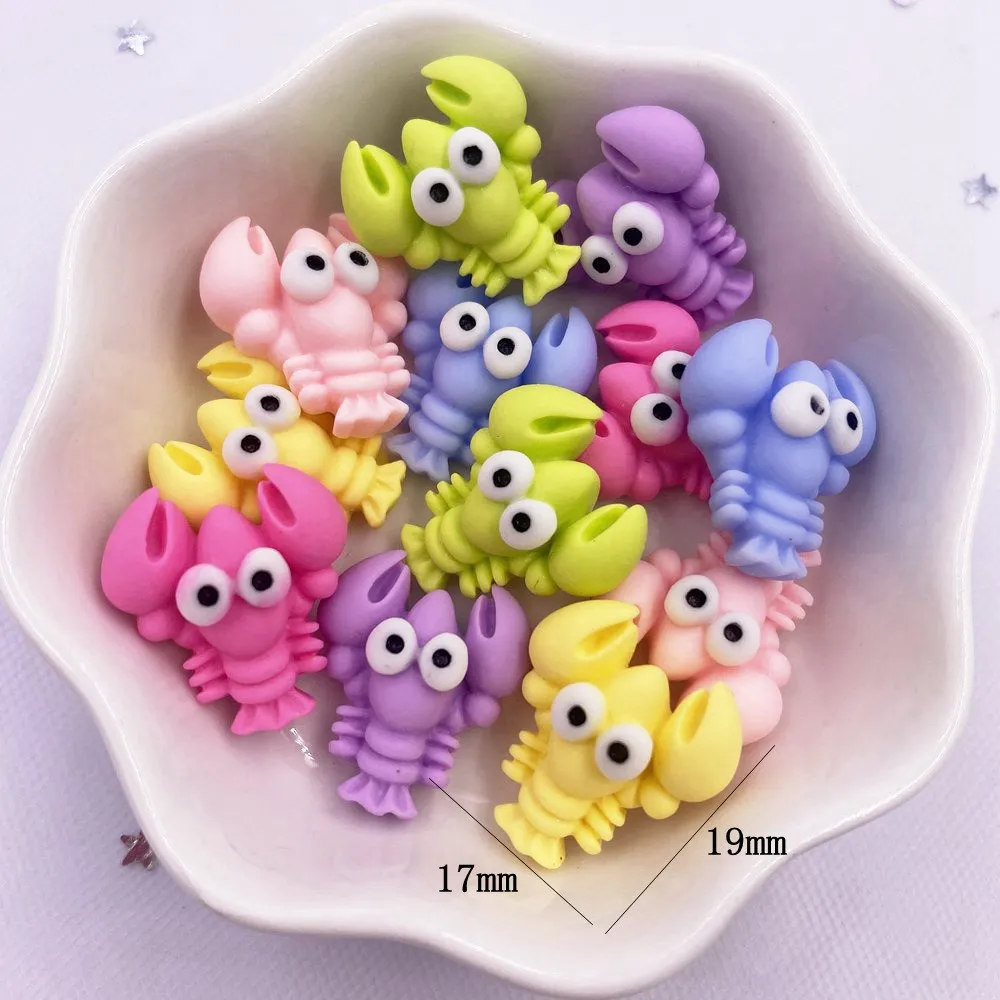 

10 шт. красочные смоляные рыбы, крабы, ракушки, лобстеры, океанские животные, кабошон с плоской задней частью, скрапбук, ремесло, сделай сам, аксессуар, декор, фигурка