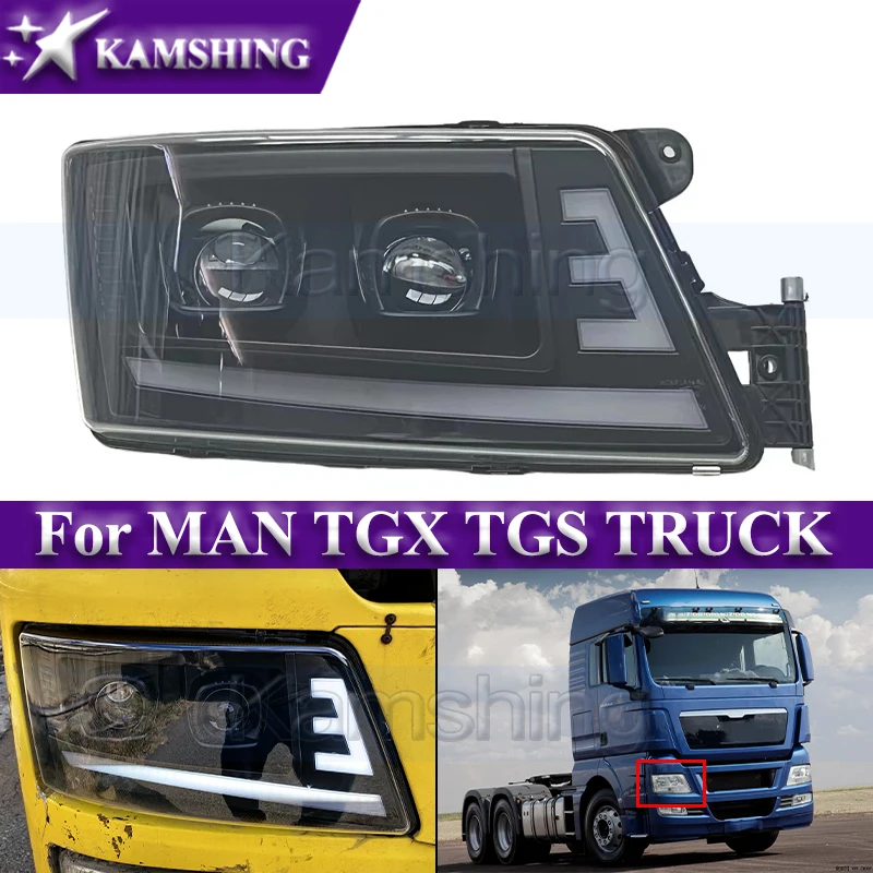 Передняя фара Kamshing 24 В для MAN TGX TGS TRUCK светодиодная головной светильник