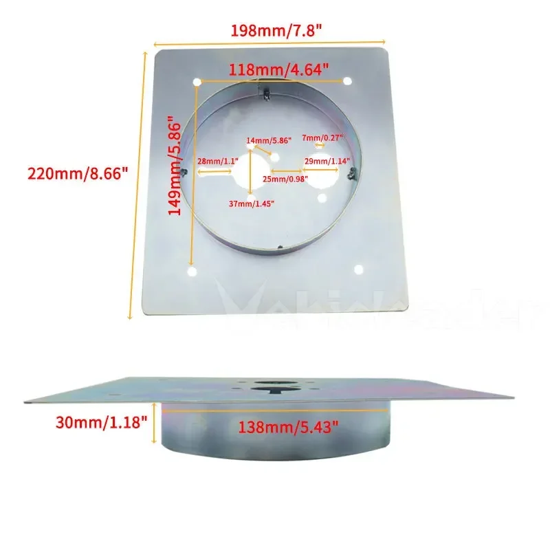 

Глубокий Монтажный кронштейн для нагревателя 30/40/60 мм, Монтажная пластина для револьвера Eberspacher Webasto, детали для кондиционера
