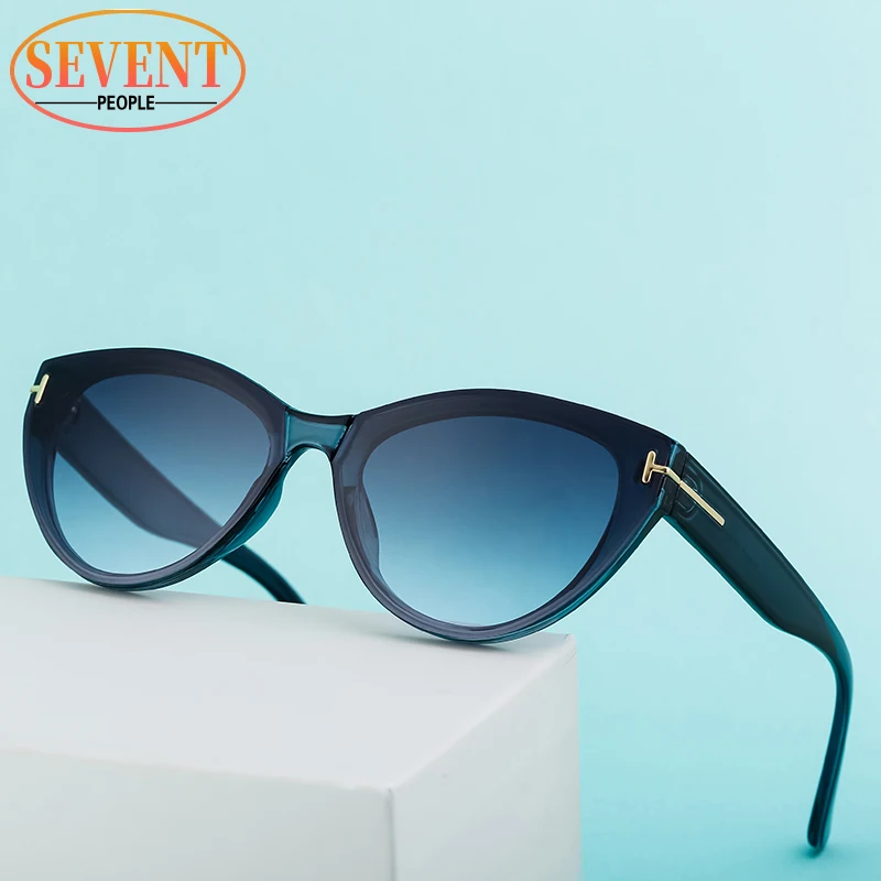 

Vintage Cat Eye Sunglasses Women 2023 Luxury Brand Designer Retro Cateye Sun Glasses For Female Fashion Rimless Sunglass Ladies