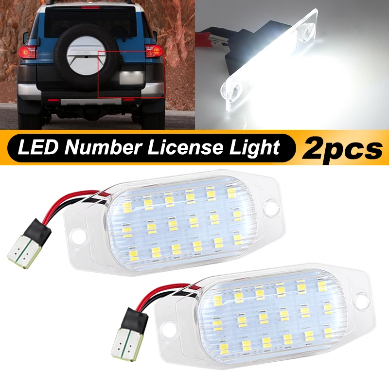 

2x для Toyota FJ Cruiser XJ10 GSJ15 Land Cruiser FJ80 Celina GT ST для Lexus LX450 Canbus светодиодные фонари номерного знака 81271-24010