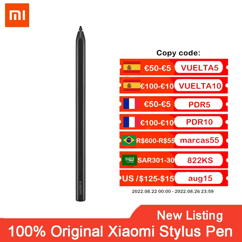 Original Xiaomi Stylus Pen 240Hz Draw Writing Screenshot 152mm Tablet Screen Touch Xiaomi Smart Pen For Xiaomi Mi Pad 5 / 5 Pro