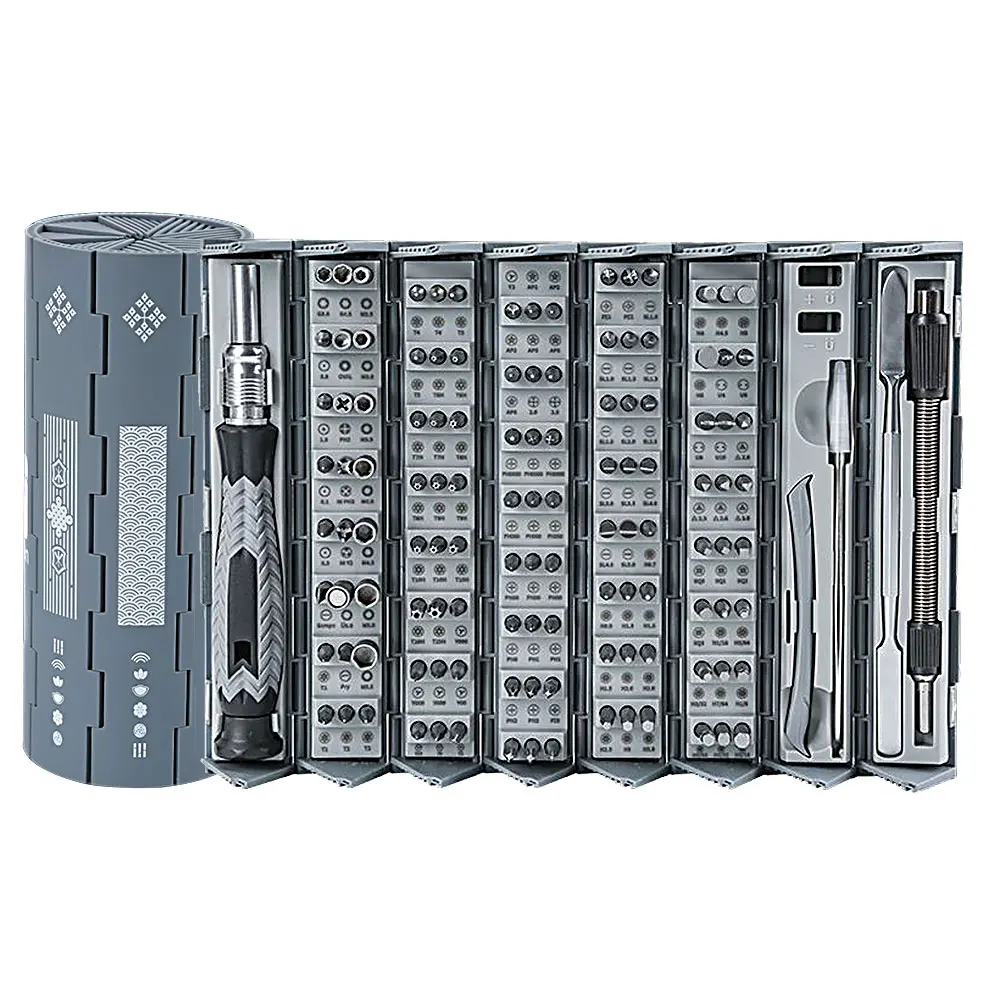 

Набор прецизионных отверток 126 в 1, профессиональный набор магнитных инструментов для ремонта электроники, смартфонов, часов, очков, ПК, MacBook