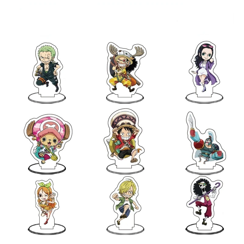 

Luffy Keychain Man Anime Key Chain Men Acrylic Standing Keyring High Quality Fashion Jewelry Desktop Furnishing Articles Brelok