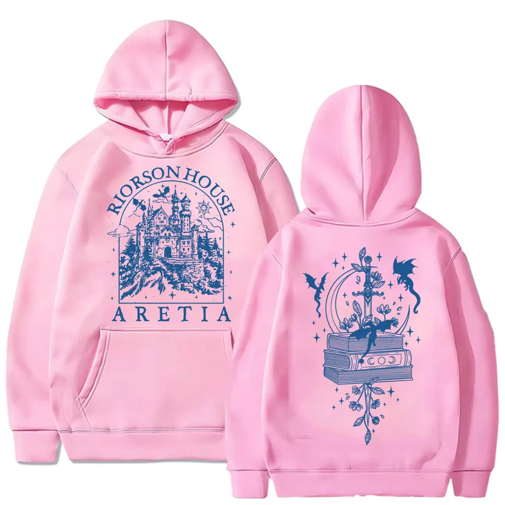 Фото Basgiath War College Riorson House Hoodie Fourth Wing Dragon Rider Fashion Sportwear Men Women Oversized Fleece Casual Pullover №5