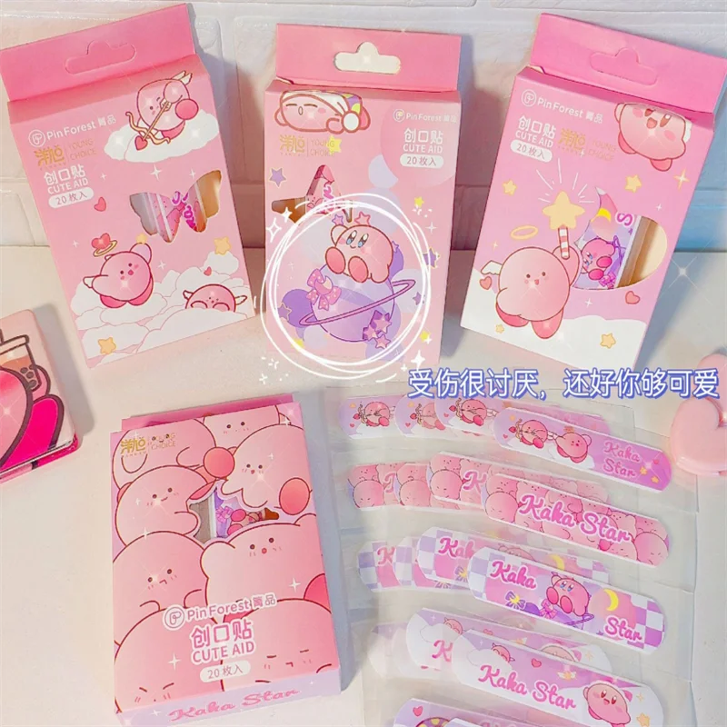 

20pcs Cute Cartoon Patterned Curved Patch Waterproof Wound Strips Dressing Adhesive Plaster Bandages First Band Aid for Children