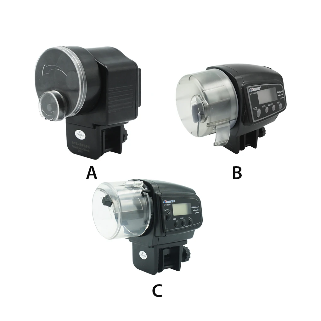 

Автоматическая кормушка для рыб, аквариум со светодиодным дисплеем, диспенсер для кормления, пластиковое устройство для кормления домашни...