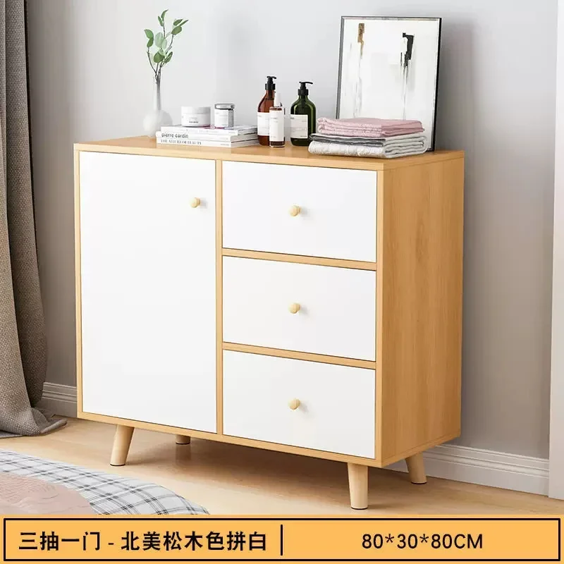 Комод напольный шкаф для спальни хранения большой емкости многослойный в