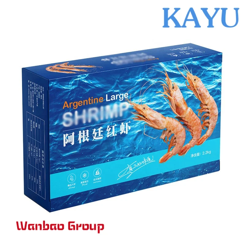 

Manufacturer Frozen Shrimp Food Box Custom Designs Corrugated Seafood Packaging Boxes