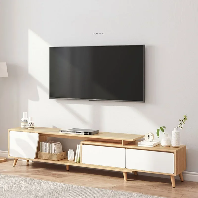 

Wooden Modern TV Stand Living Room Portable Mobile Style Storage Television Stands Foot Floor Mesa De TV Salon Furniture MQ50DS